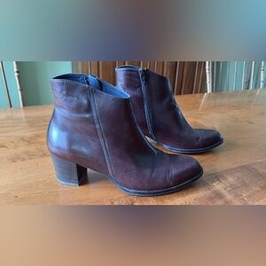 Sophisticated Brown Leather Ankle Boots